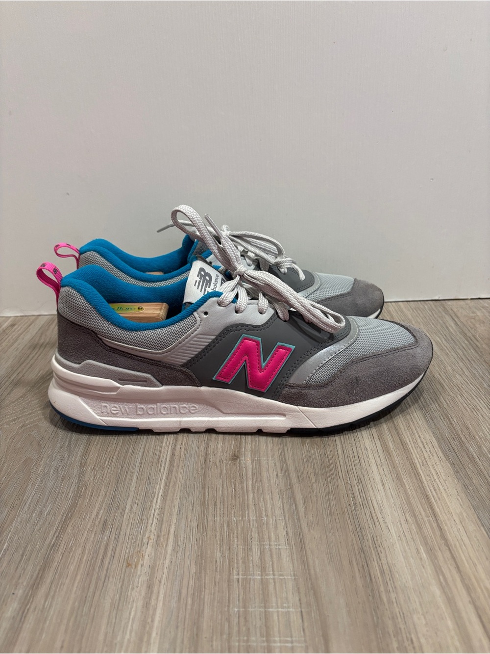 New Balance Mens 997H CM997HAH Gray And Blue Low Top Sneaker Shoes Size 9 D